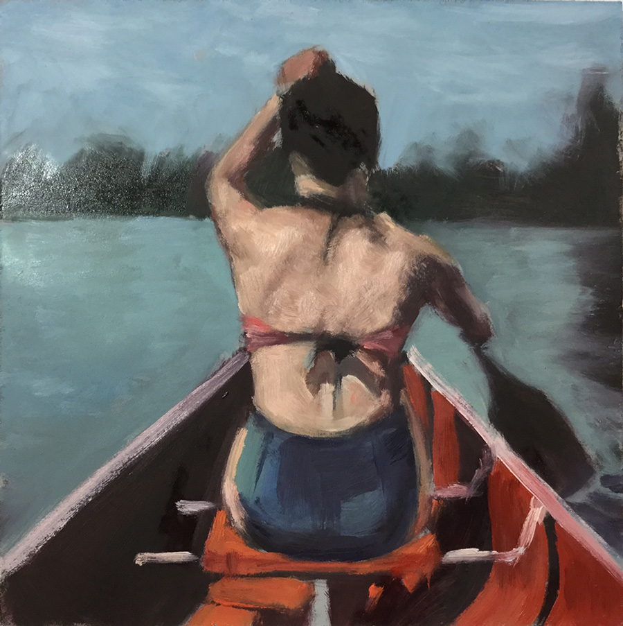 How To Start Oil Painting Without Getting Discouraged - The Lake Stage 3