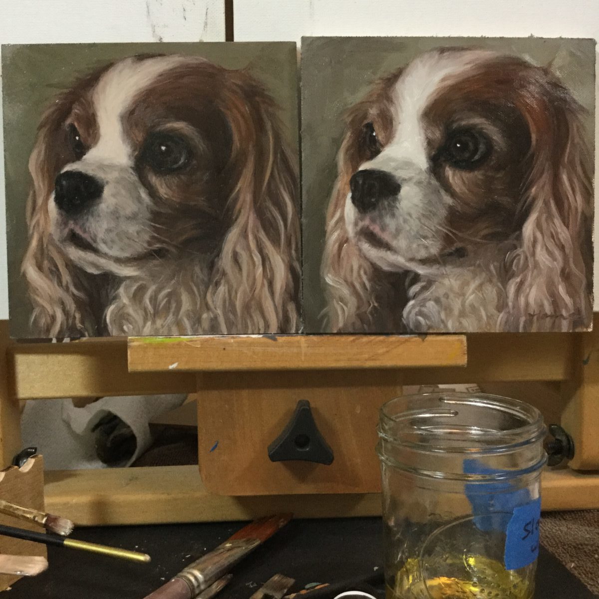 Double Sammie painting