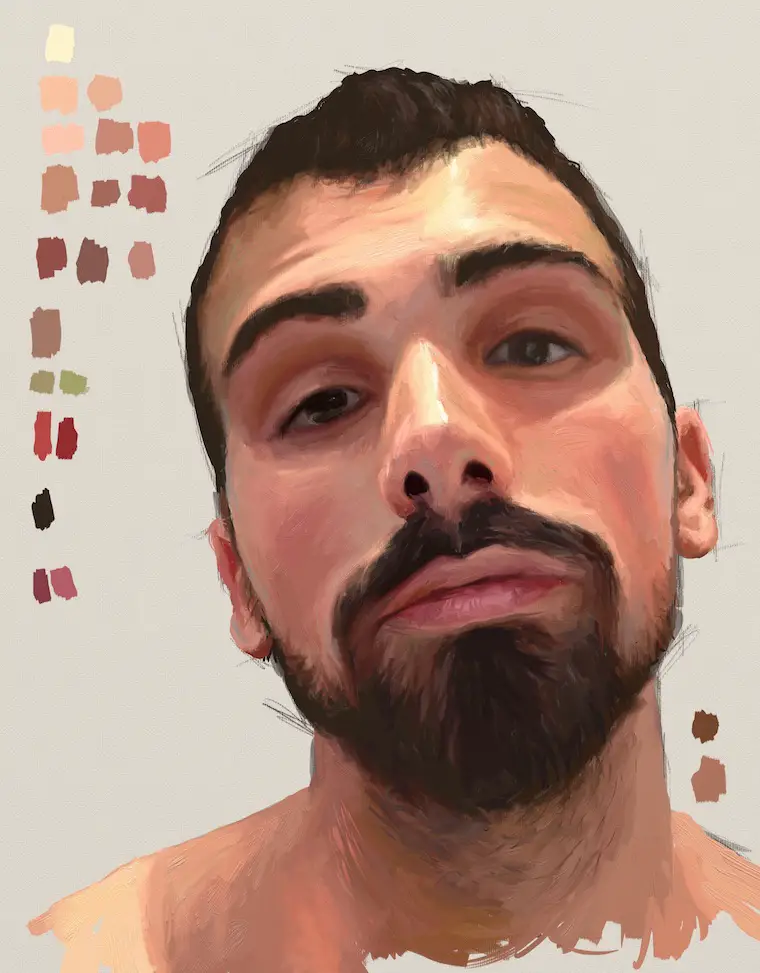 Day 12 portrait painting challenge