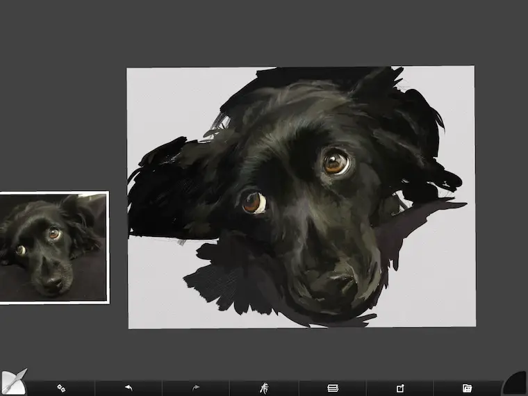 step 8 8 tips for painting black fur traditional and digital ArtRage step-by-step tutorial