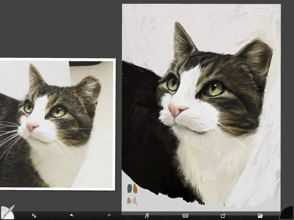 Cat digital painting tutorial step 11 adding highlights to fur