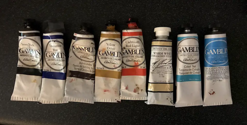 gamblin and M. Graham oil paints