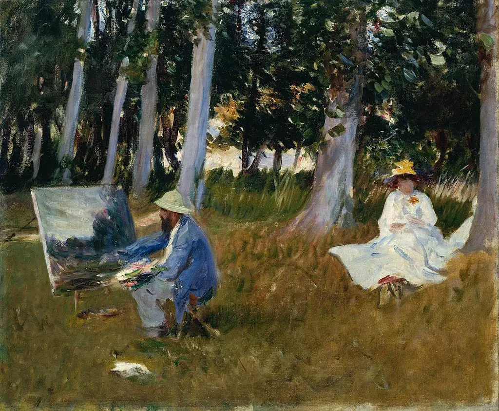 Sargent Monet painting public domain