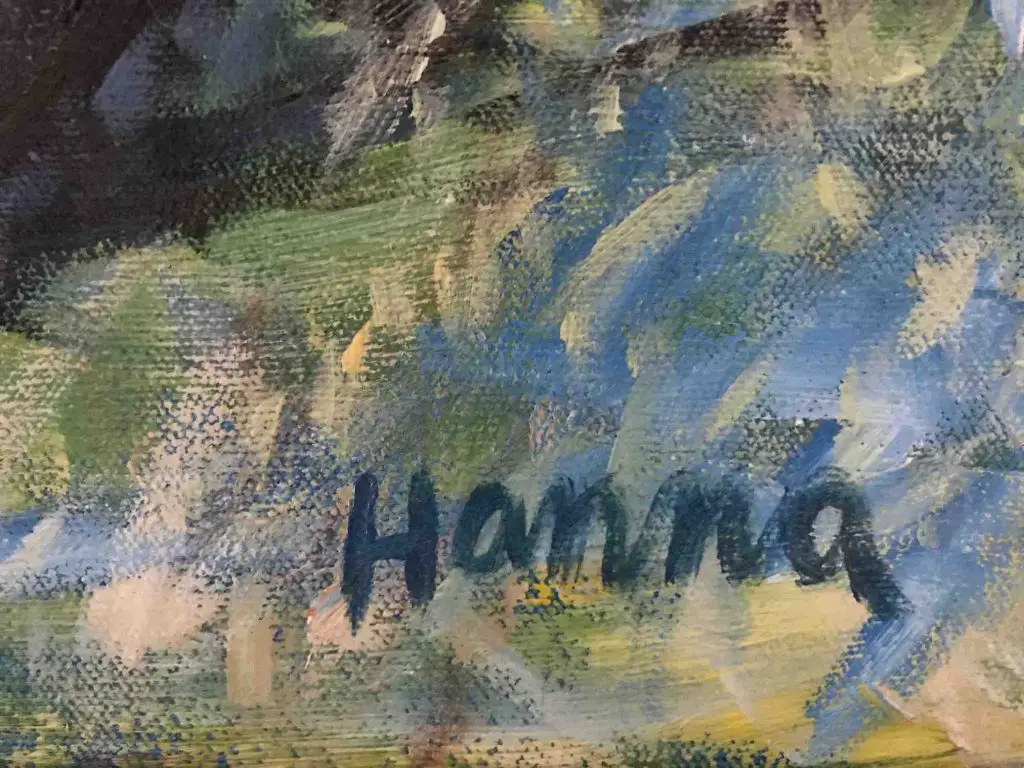 signature from earlier painting