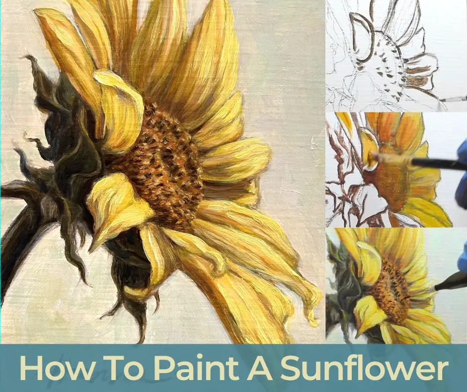 Sunflower Palette Knife Tutorial