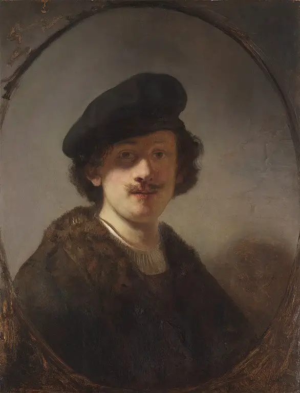 Self-Portrait with Shaded Eyes, Rembrandt van Rijn, 1634, The Leiden Collection, New_York