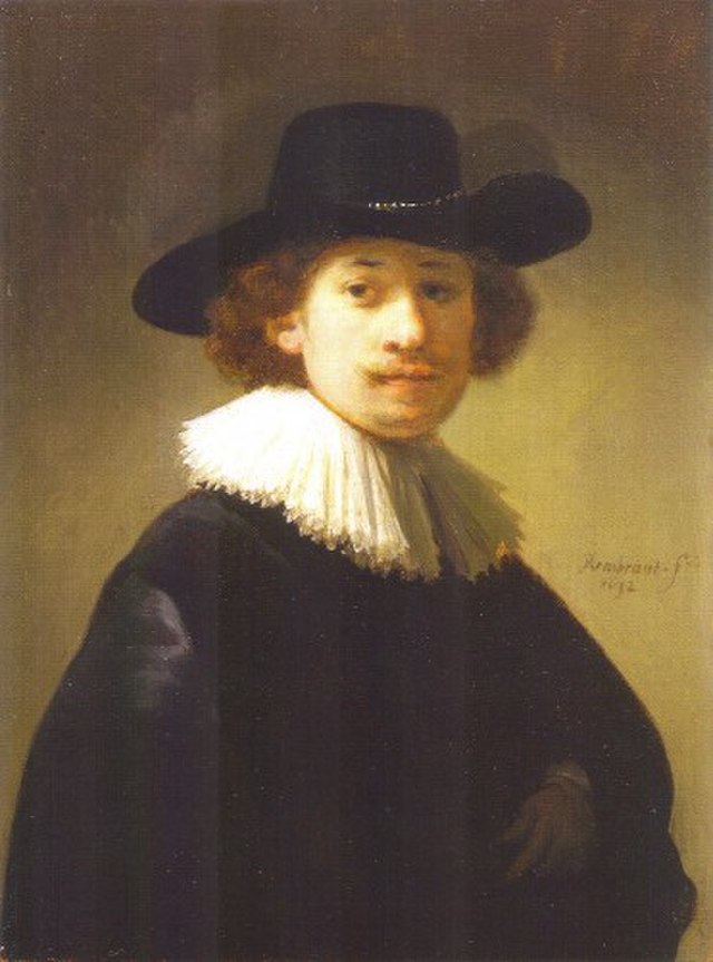  Rembrandt Self-portrait painting done in 1632