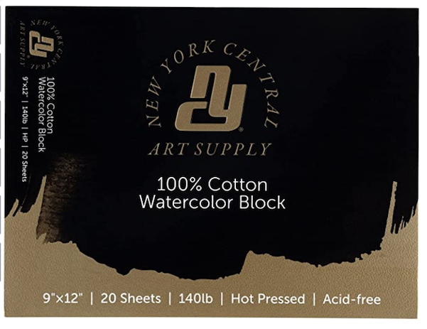 Image of New York Central 100% Cotton Watercolor Paper Block