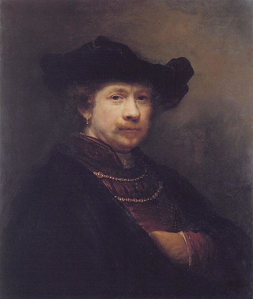 Rembrandt, Self-Portrait in a Flat Cap, 1642, Royal Collection of the United Kingdom